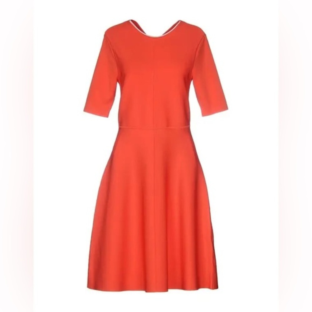 NWT VICTORIA BECKHAM A-Line Coral Dress size 12 - Picture 2 of 11